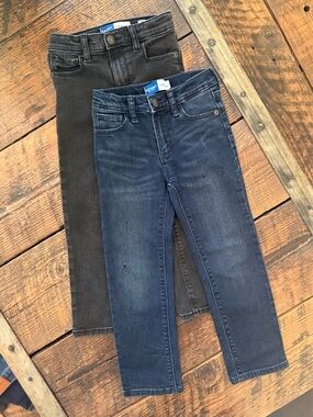 Old Navy Black and Blue Kids Karate Skinny Jeans - 5T